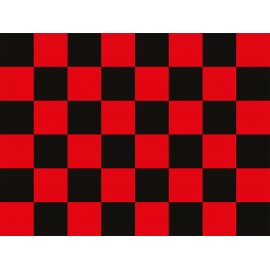 שטיח PVC "דגל מרוצים" - אדום