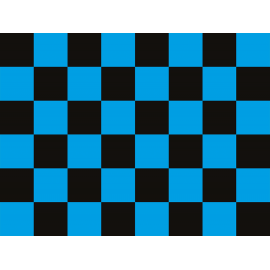 שטיח "דגל מרוצים" - כחול 60 על 80 ס"מ