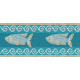 ראנר PVC "פסיספס דגים" - טורקיז