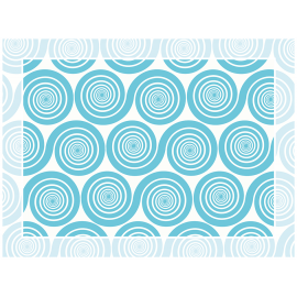 שטיח PVC "שמיניות ספירלה" - כחול