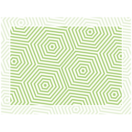 שטיח PVC "משושים" - ירוק