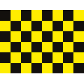 שטיח PVC "דגל מרוצים" - צהוב